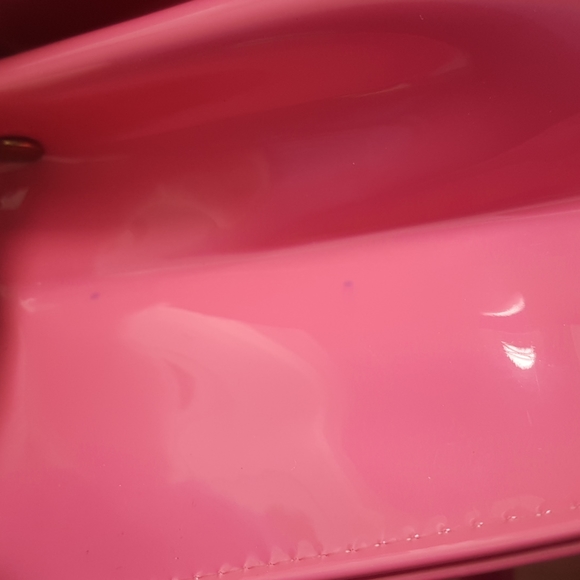 Vintage Pink Patten Metal Handle Purse - Picture 13 of 16